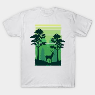 Green Peaceful Landscape T-Shirt